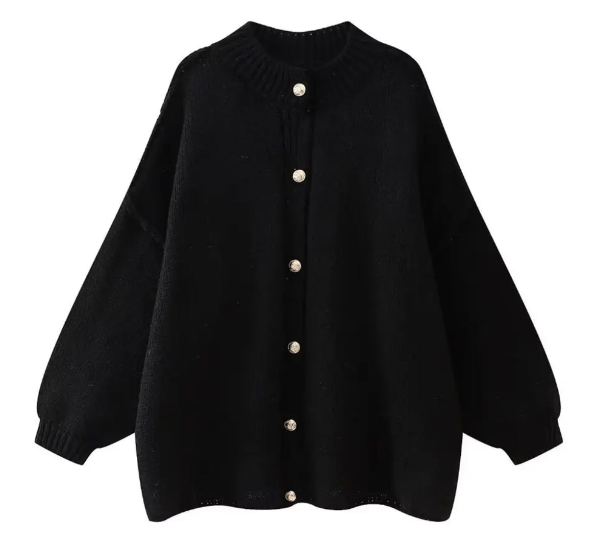 Cardigan en maille oversize confortable