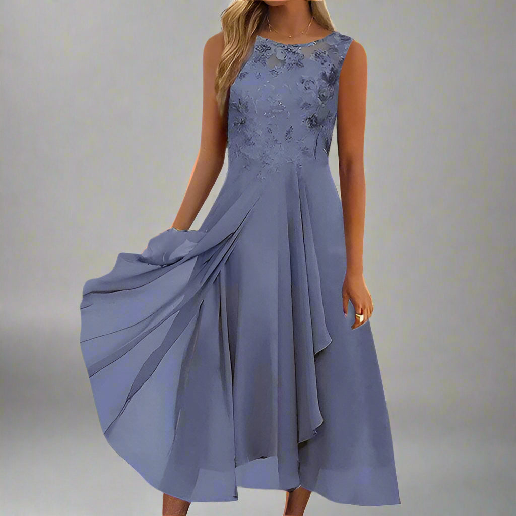 Robe d'été élégante féminine respirante pour soirée