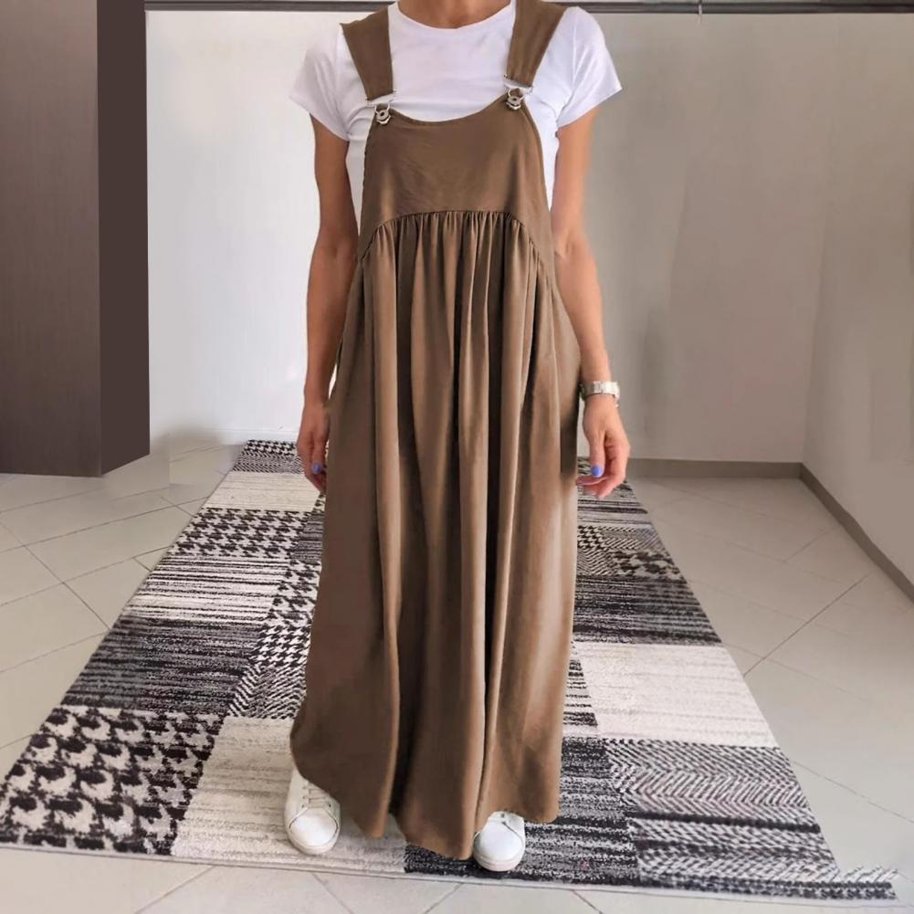 Robe ample à bretelles réglables