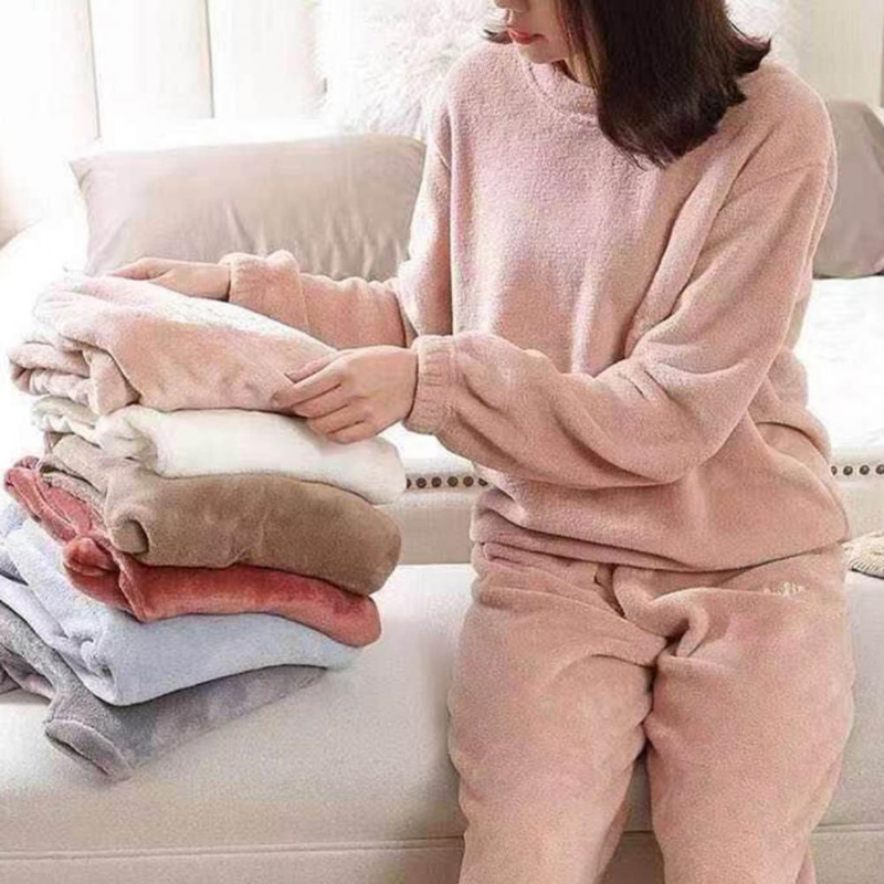 Ensemble Pyjama Chandail Fleece Stylé pour Femmes