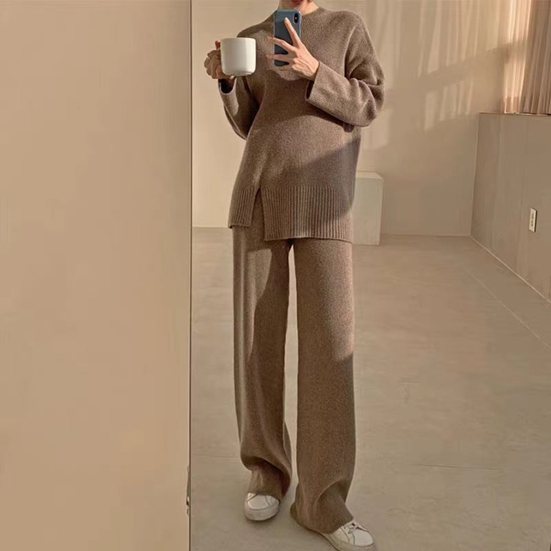 Ensemble Décontracté Pull Ample Et Pantalon Stylé pour Femme