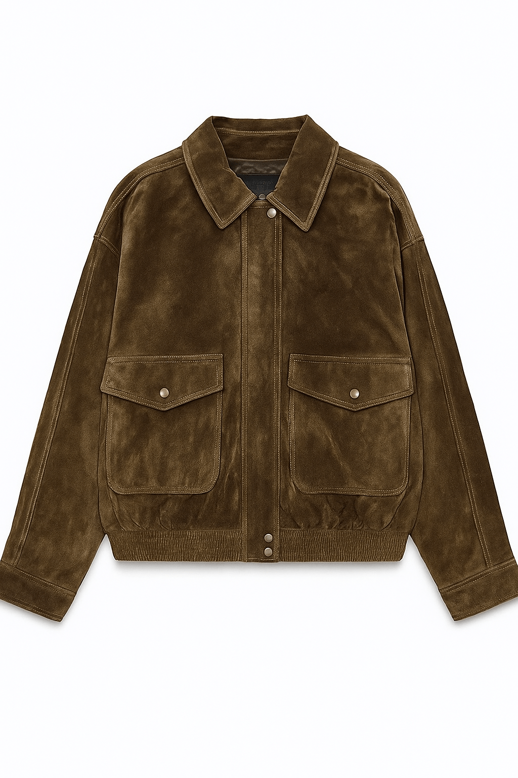 Veste Bombardier Classique pour Femme avec Col et Poches à Rabat