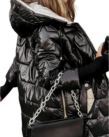 Veste matelassée à capuche confortable pour un style sans effort