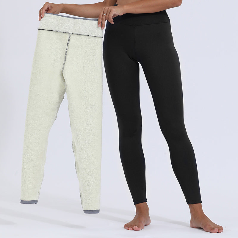 Leggings en laine polaire de qualité supérieure femmes