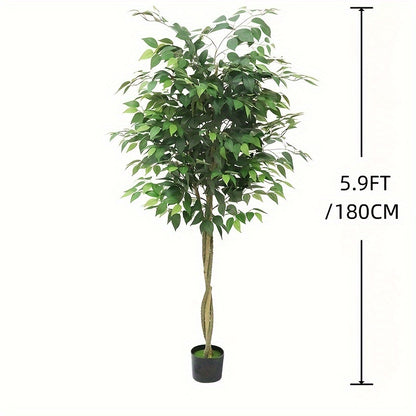 1pc Ficus Artificiel en Soie 120cm à 210cm