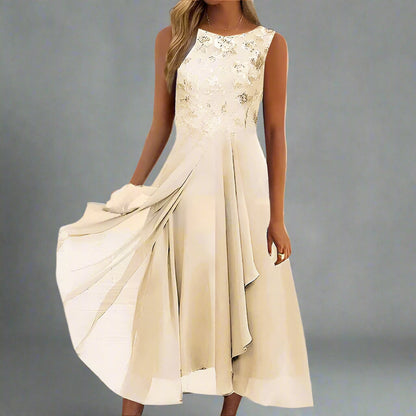 Robe d'été élégante féminine respirante pour soirée