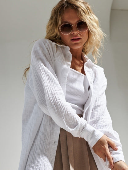 Luzia® | Bawełniana koszula z długim rękawem