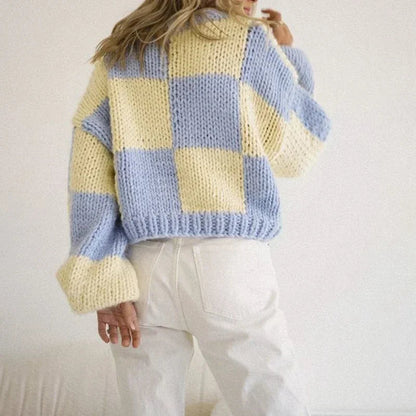 Pull court en flanelle douillet