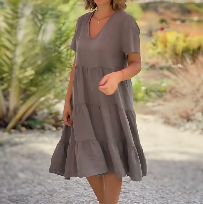 Robe ample pour femmes coupe trapèze confortable pour un usage quotidien