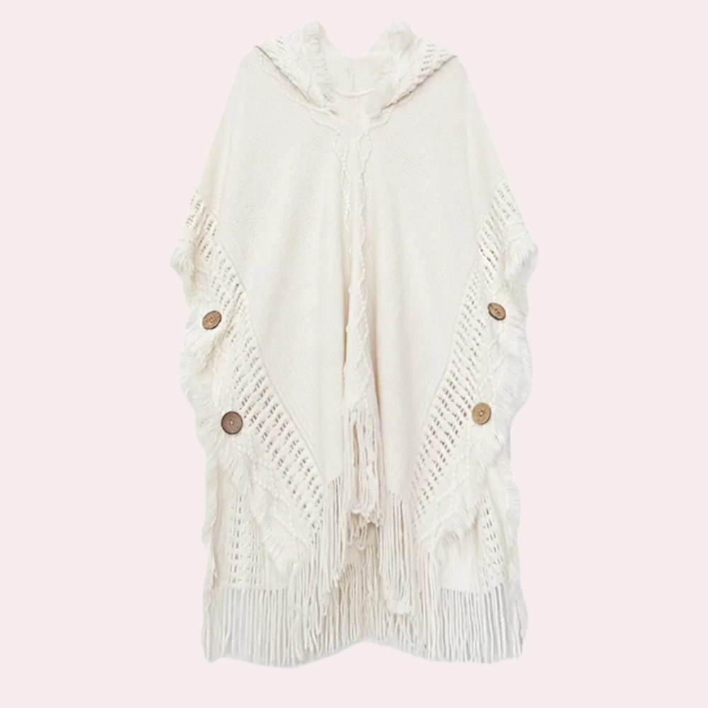 Chic Pull Femme Forme Poncho Tricotée