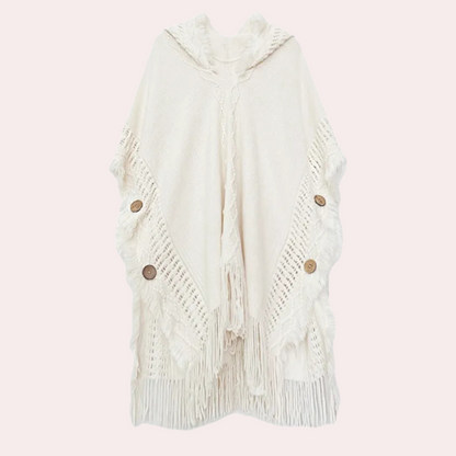 Chic Pull Femme Forme Poncho Tricotée