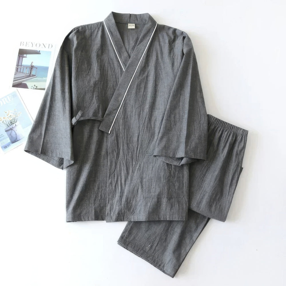 Ensemble De Pyjama Kimono Japonais Moderne Pour Homme
