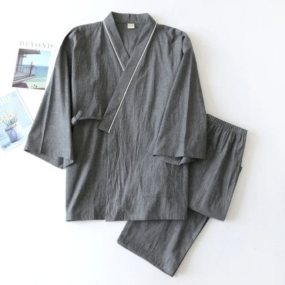 Ensemble De Pyjama Kimono Japonais Moderne Pour Homme