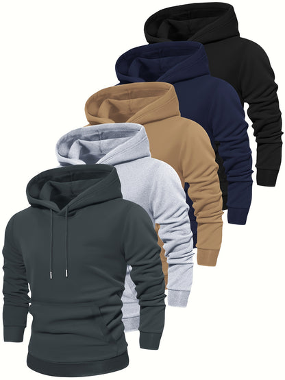 5pcs Sweatshirts à Manches Longues à Capuche Stylés