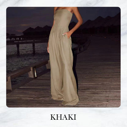 Combinaison décontractée sans manches pour un style quotidien facile