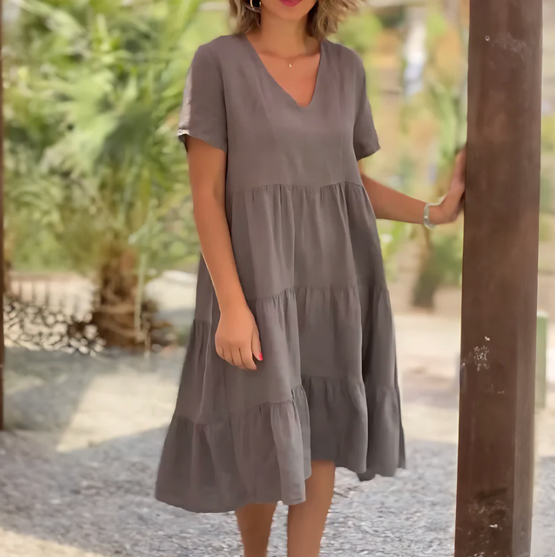 Robe ample pour femmes coupe trapèze confortable pour un usage quotidien