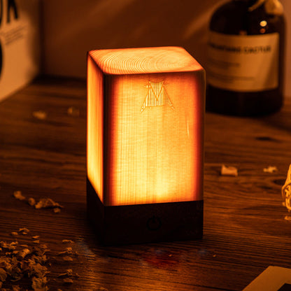 Lampe à poser sans fil en bois élégante et moderne