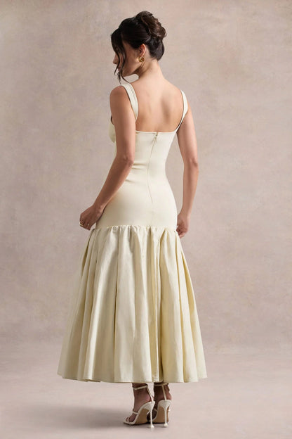 Robe midi élégante et chic pour femme