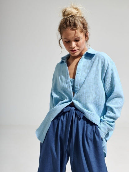 Luzia® | Bawełniana koszula z długim rękawem