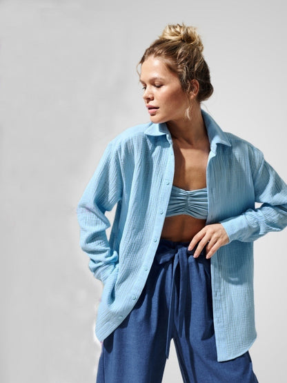 Luzia® | Bawełniana koszula z długim rękawem