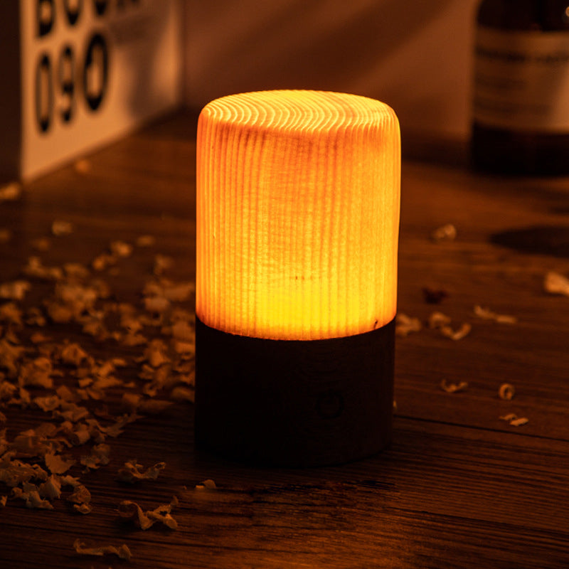 Lampe à poser sans fil en bois élégante et moderne