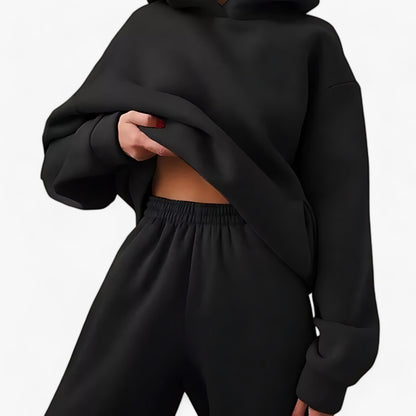 Ensemble de pull à capuche épais pour femme