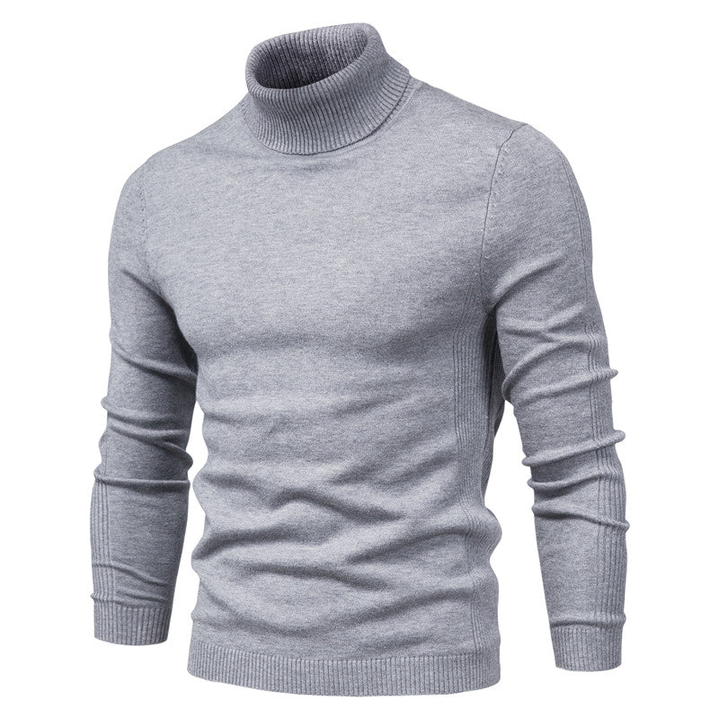 Pull en Laine Premium Homme à Col Roulé