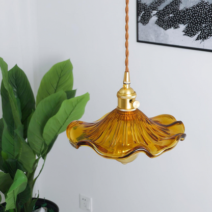 Lampe de Suspension à Fleurs d'Hibiscus Élégante