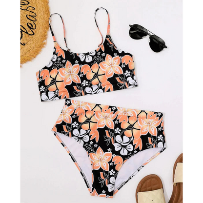 Ensemble Bikini Femme Chic à Motif Fleuri