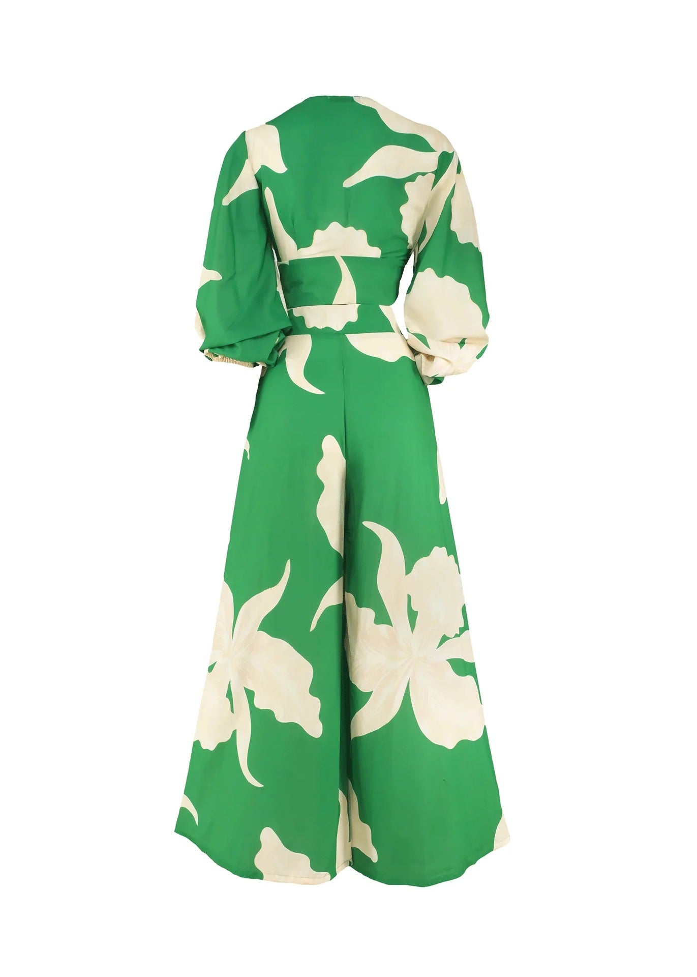 Ensemble Femme À Fleurs Avec Haut Col V Et Pantalon