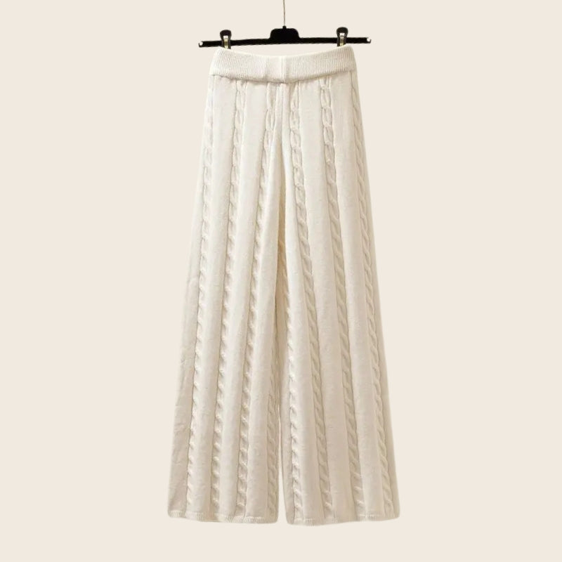 Ensemble Deux Pièces Tricot Élégant