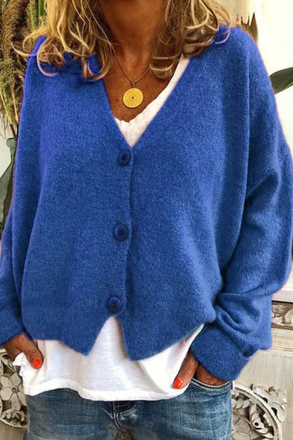 Cardigan Midi à Encolure V pour Femme