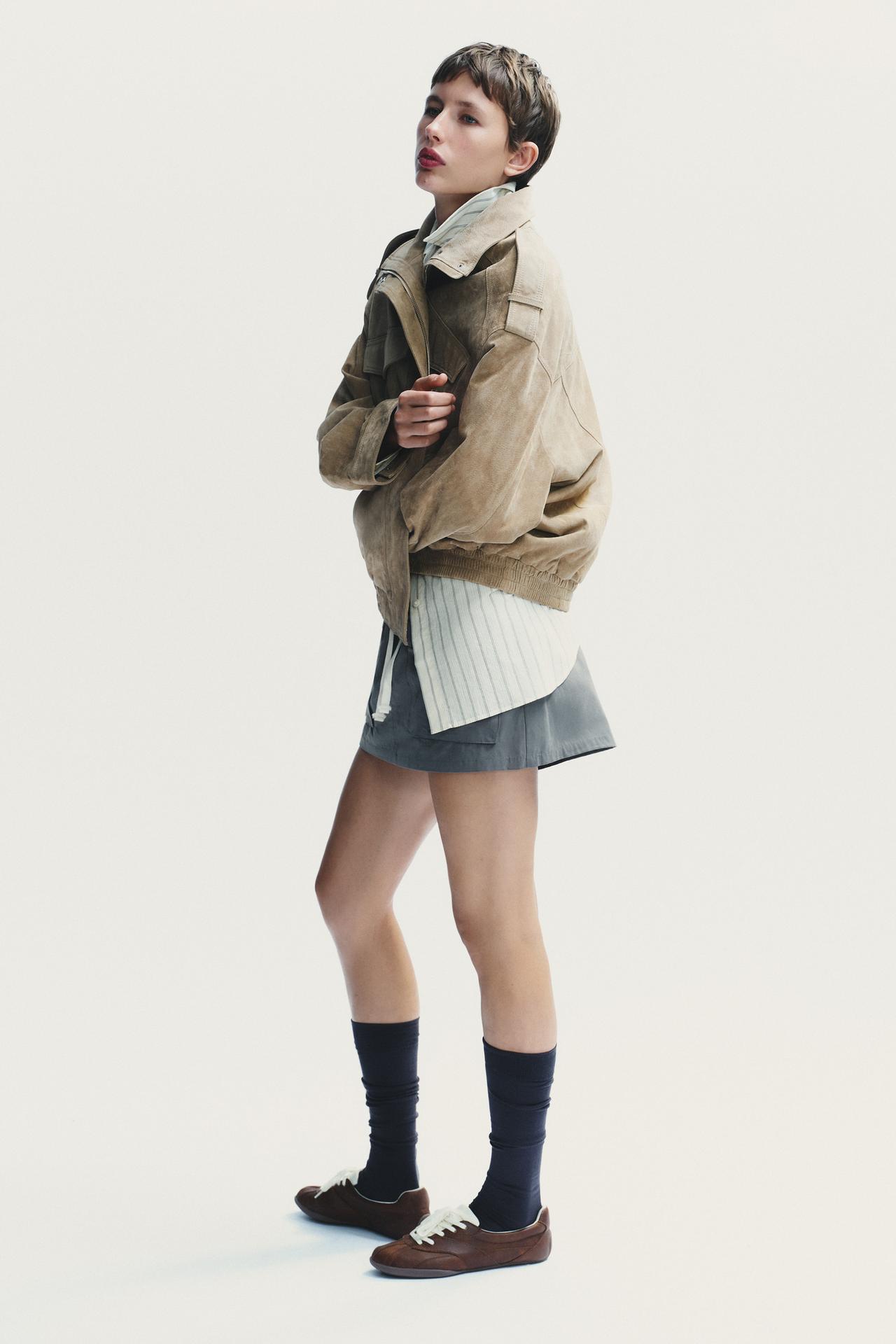 Veste en daim d'inspiration vintage classique