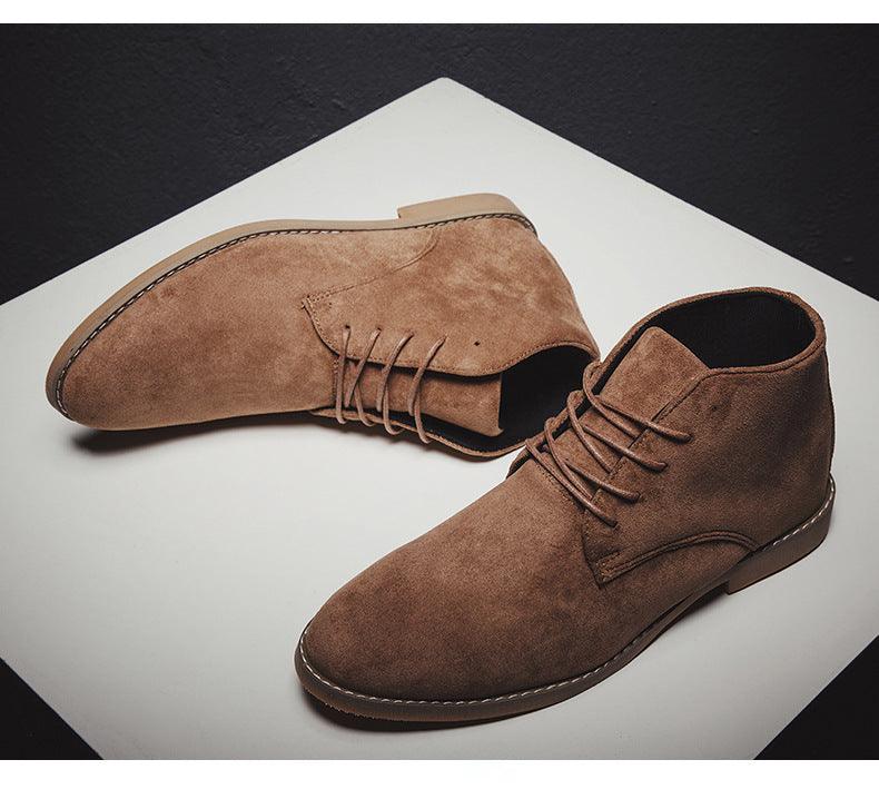 Bottines en daim à lacets pour hommes