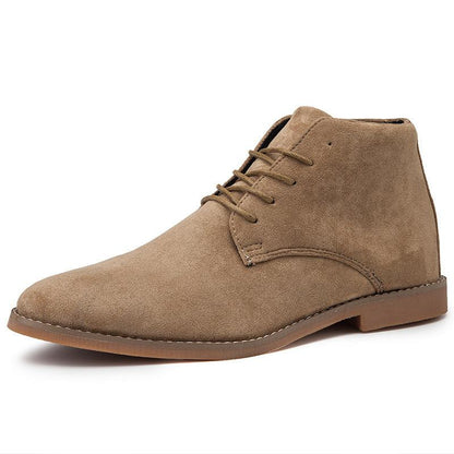 Bottines en daim à lacets pour hommes