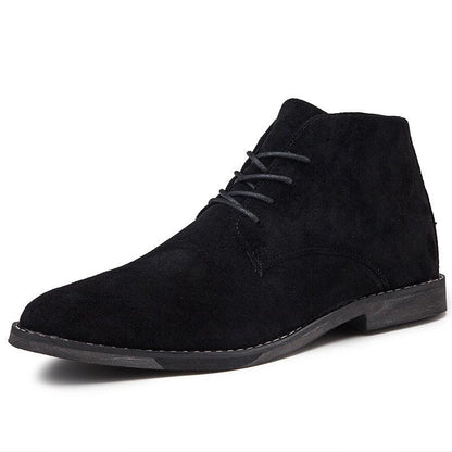 Bottines en daim à lacets pour hommes