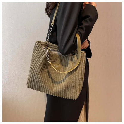 Sac Tote Velours Spacieux pour Femme