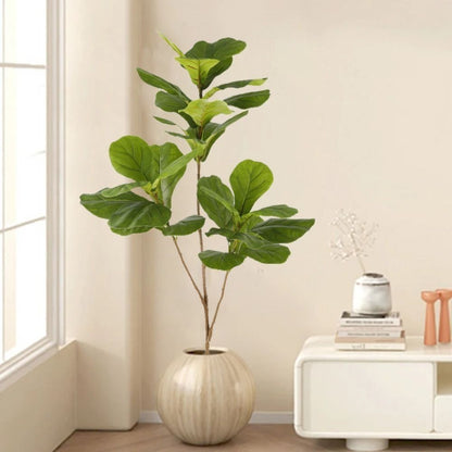 1pc Ficus Caoutchouc Artificiel 132cm