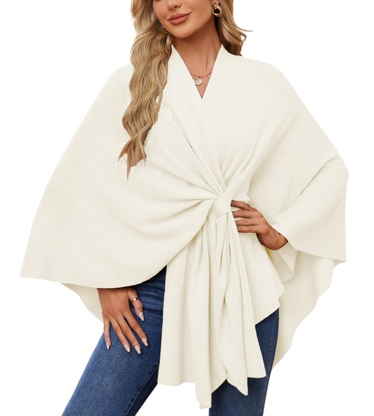Châle Poncho Doux et Élégant pour Couches Confortables et Chics