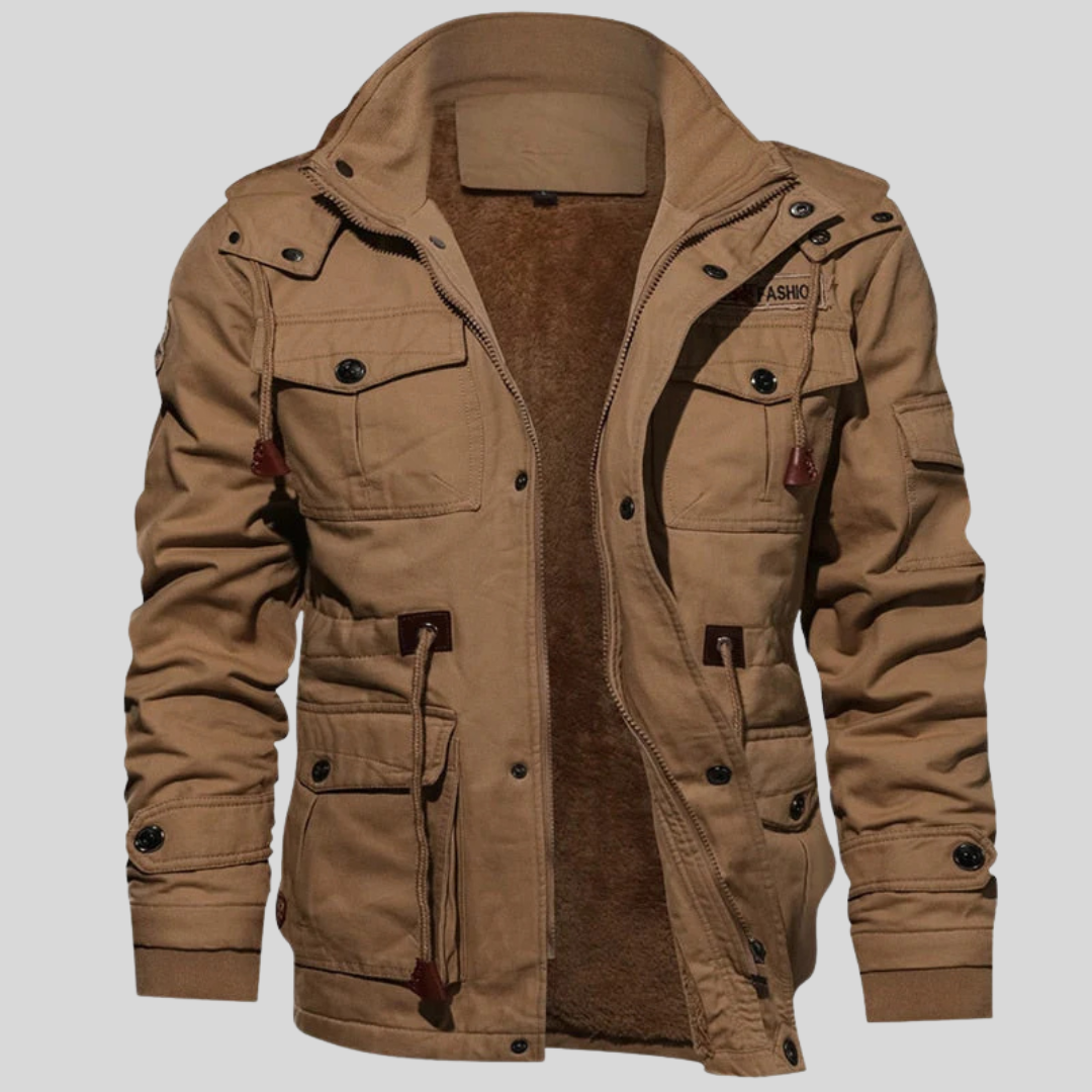 Veste D'Hiver Chaude Durable Doublée Sherpa Hommes