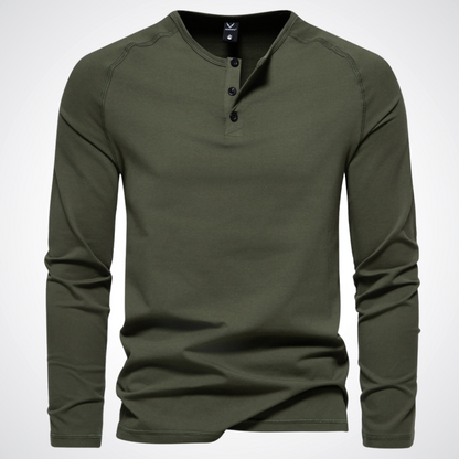 Pull Moderne Ajusté en Coton Col Rond pour Hommes