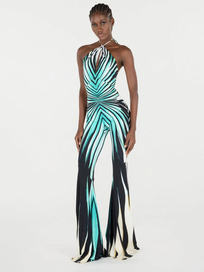 Combinaison d'été sans manches à imprimé marin