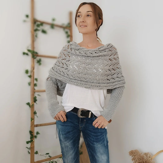 Femmes Châle Boho Tricoté Flatteur et Confortable