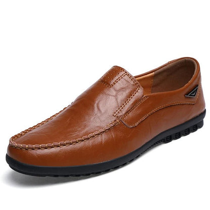 Mocassins en Cuir Flexibles et Confortables Hommes