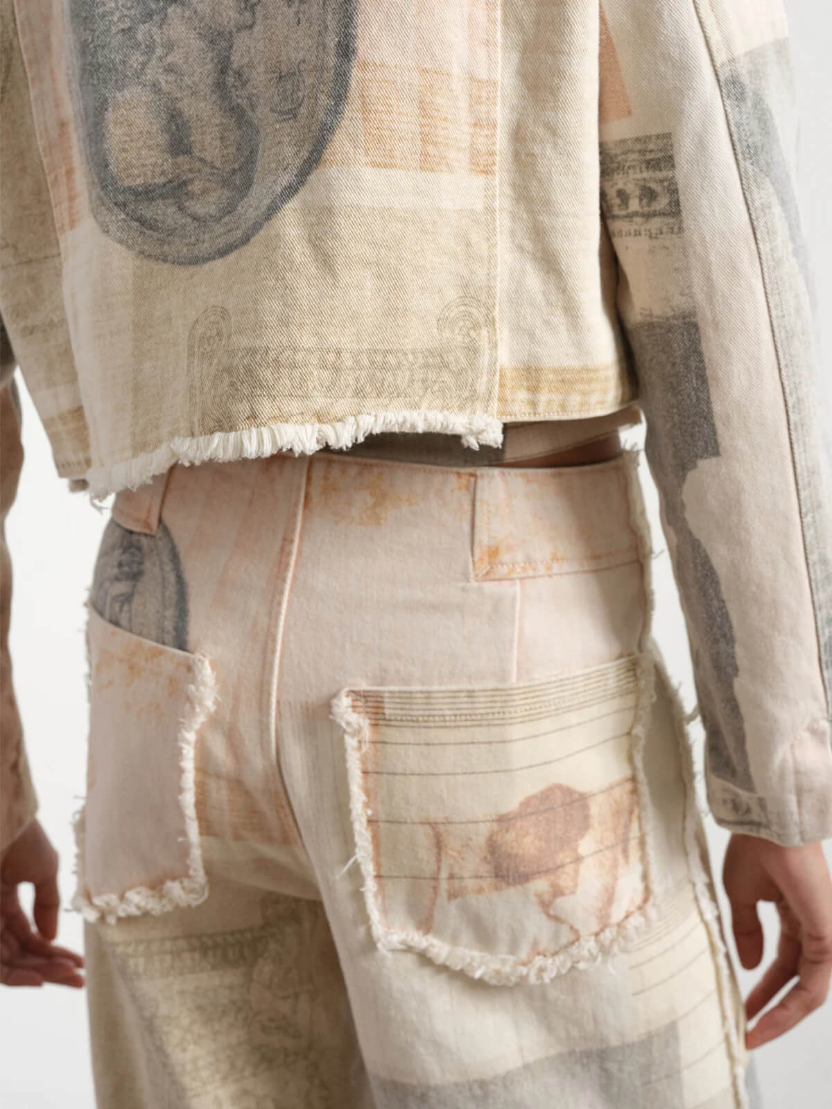 Jean large taille haute pour femme Alma