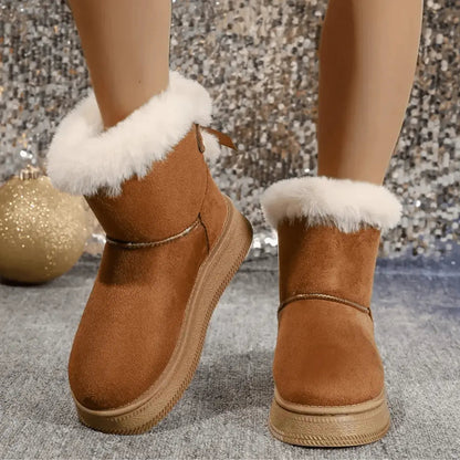 Bottes d'hiver pour femme doublées en polaire