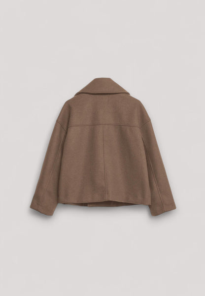 Manteau court classique intemporel pour femmes
