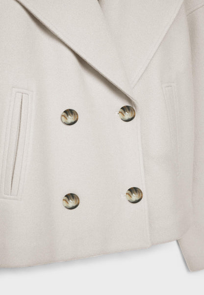 Manteau court classique intemporel pour femmes