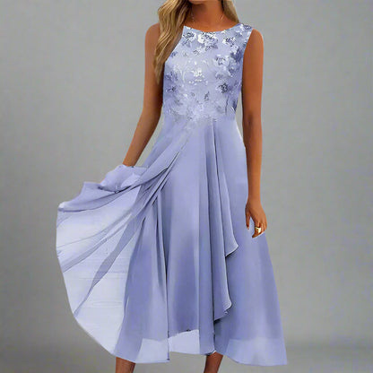 Robe d'été élégante féminine respirante pour soirée