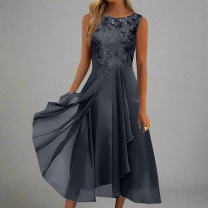 Robe d'été élégante féminine respirante pour soirée